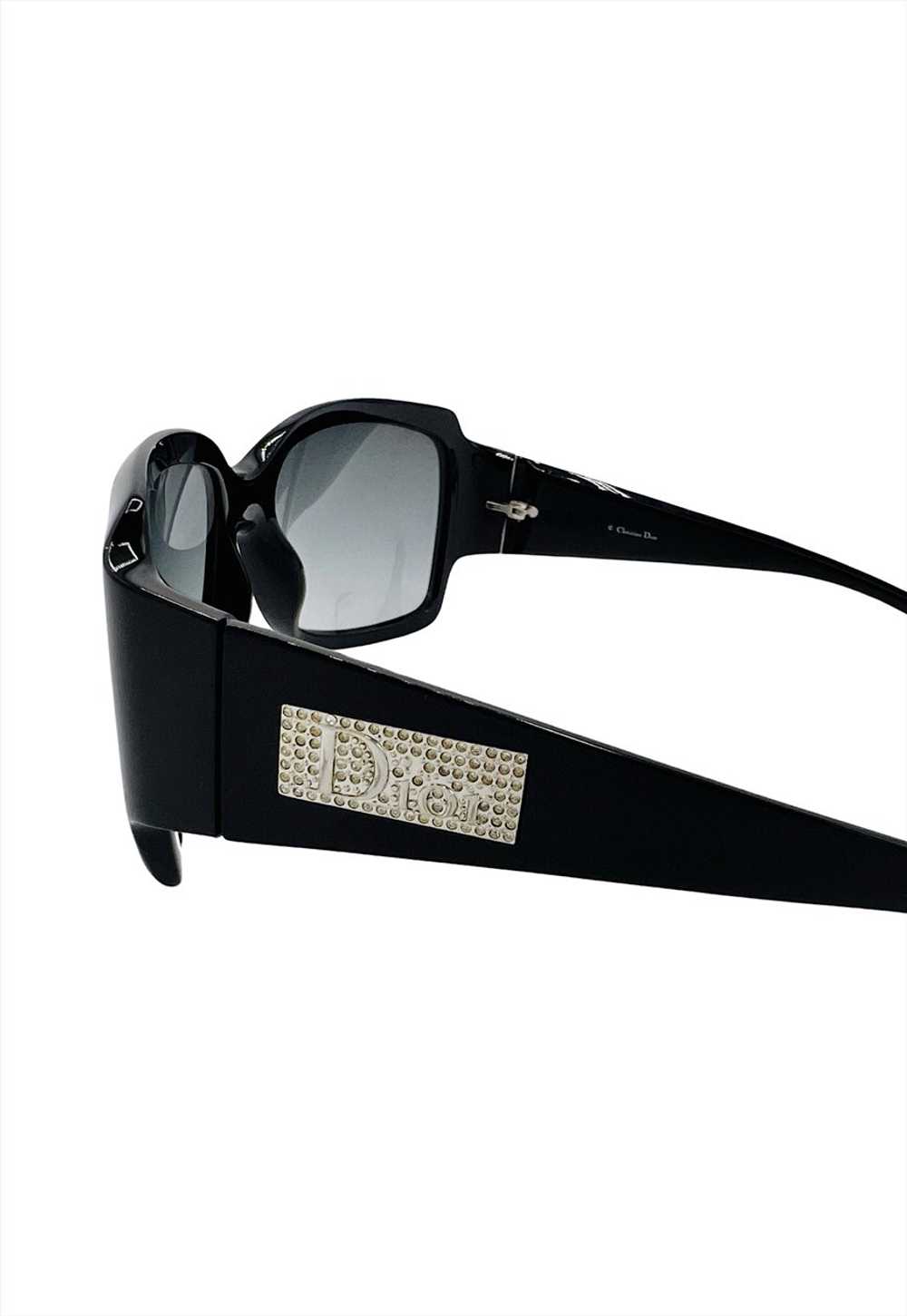 Christian Dior Sunglasses Black Square Logo Vinta… - image 5