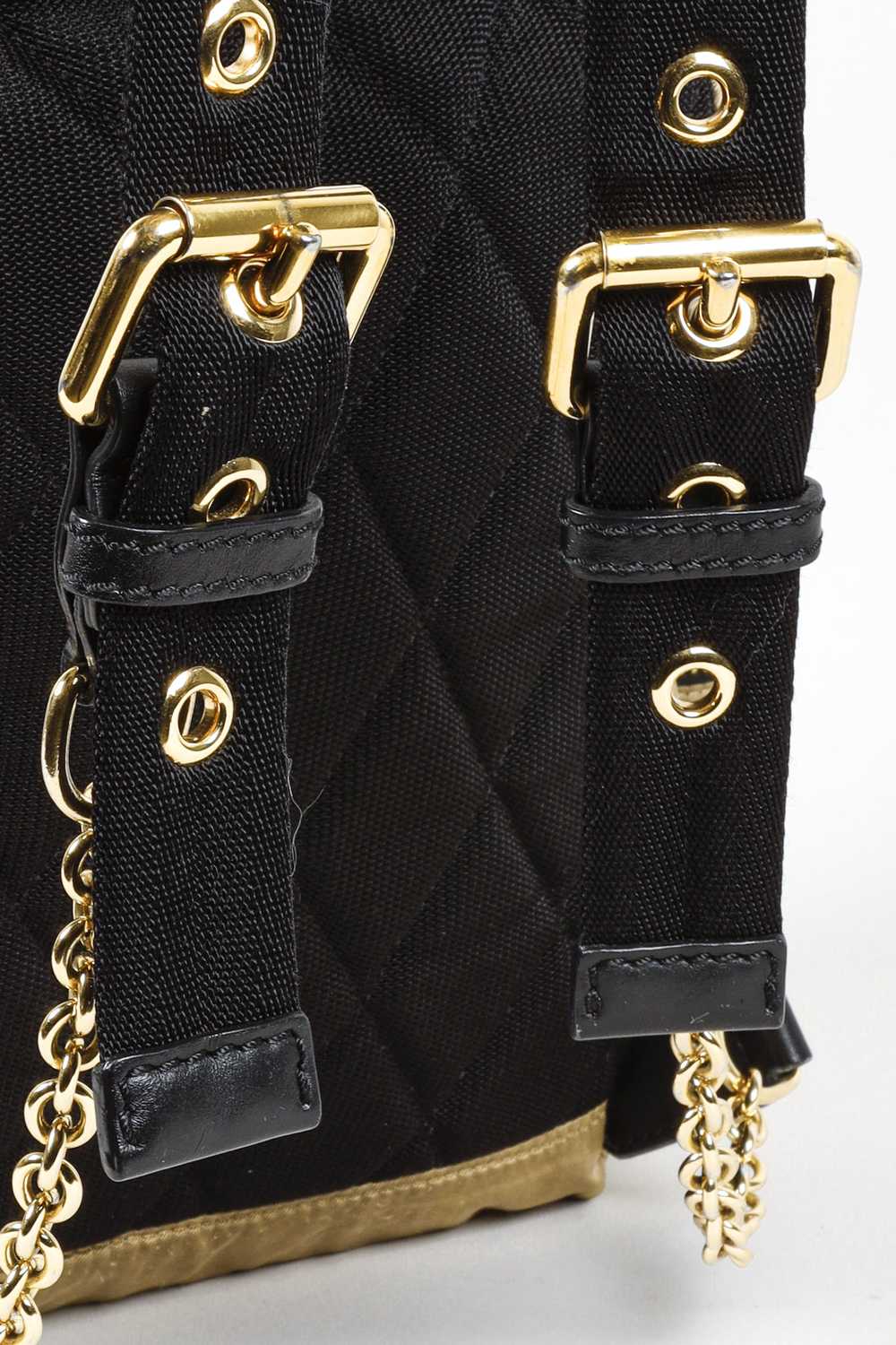 Burberry Burberry Gold/Black Nylon Rucksack - image 10