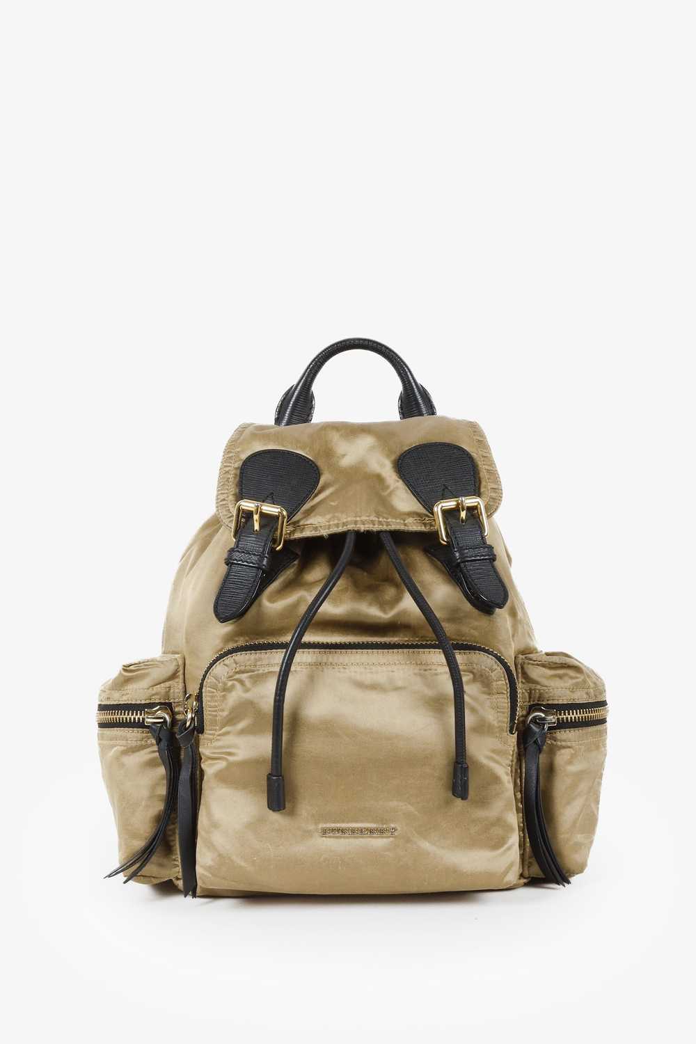 Burberry Burberry Gold/Black Nylon Rucksack - image 1