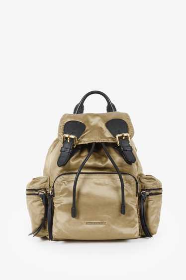 Burberry Burberry Gold/Black Nylon Rucksack - image 1