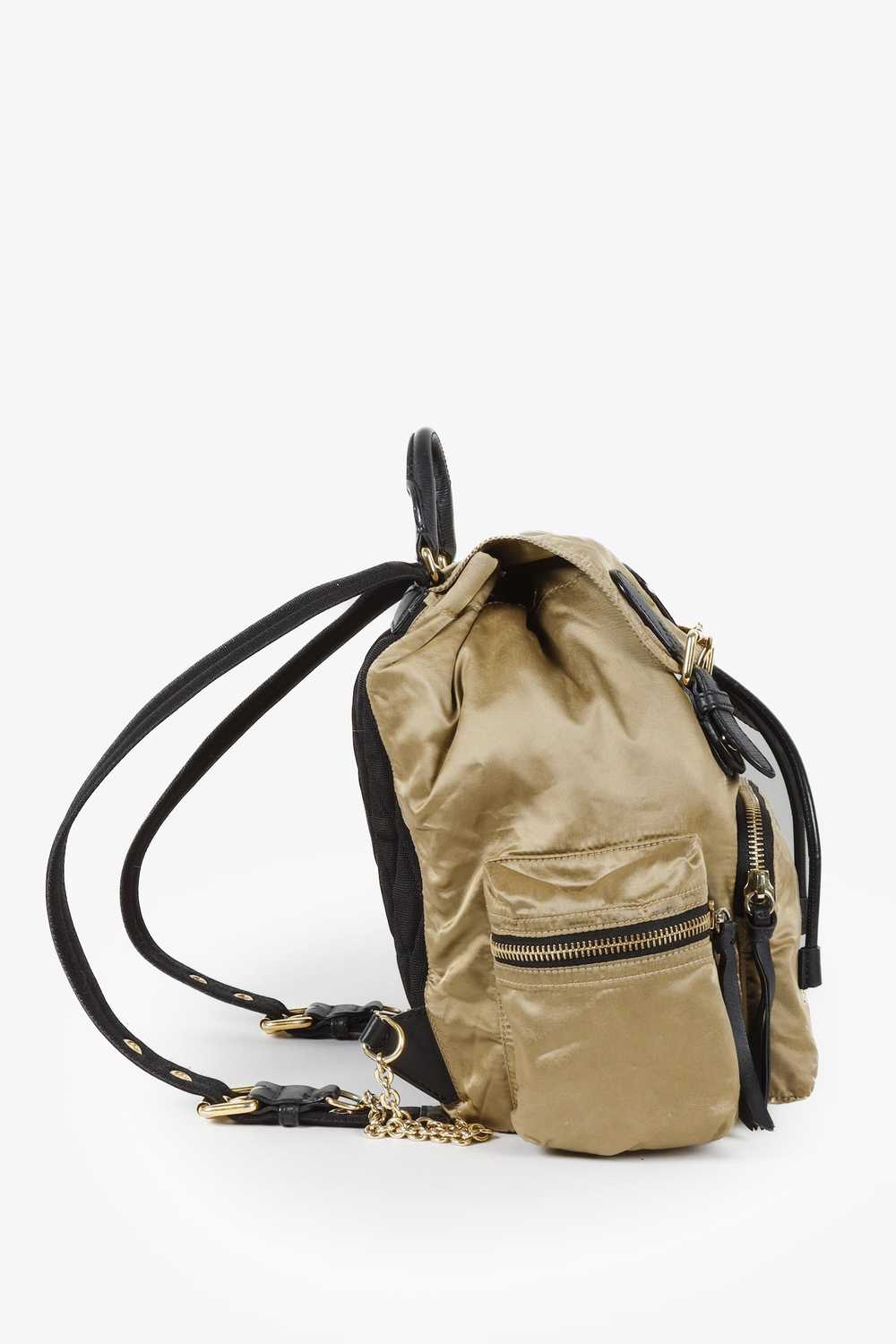 Burberry Burberry Gold/Black Nylon Rucksack - image 3