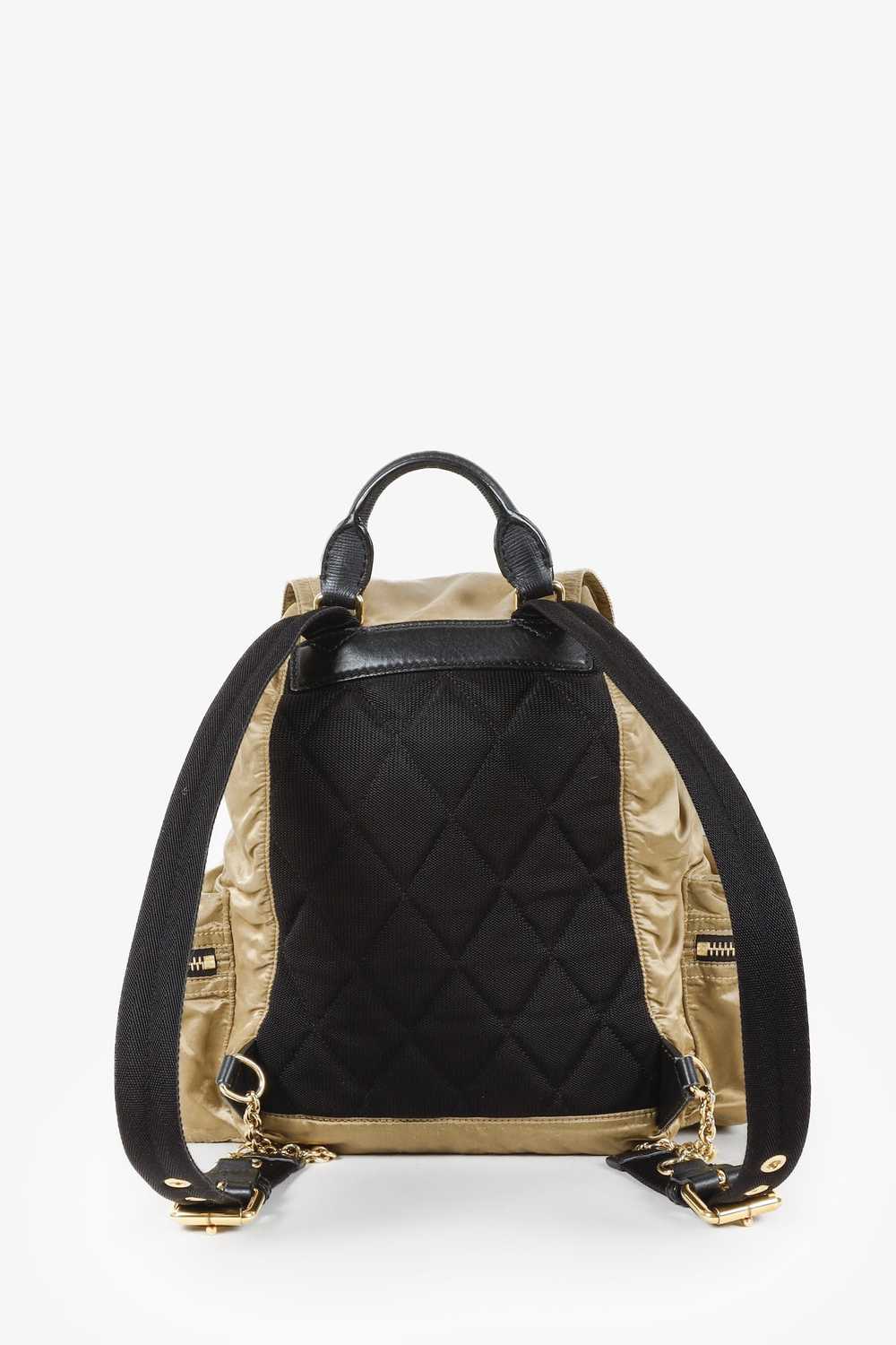 Burberry Burberry Gold/Black Nylon Rucksack - image 4