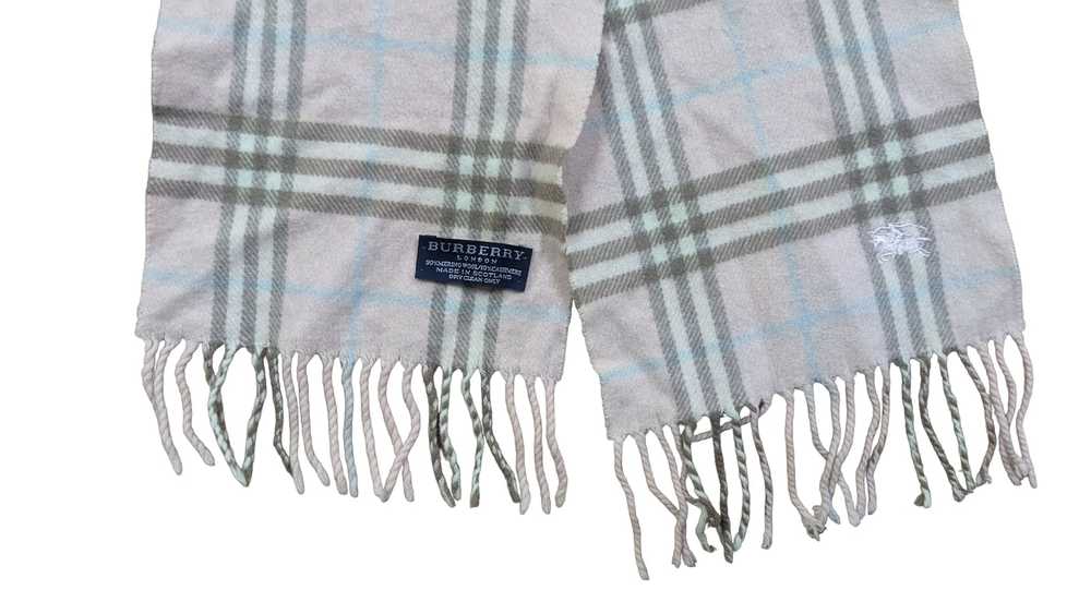 Burberry Vintage Burberry London Scarf /Merino Wo… - image 3