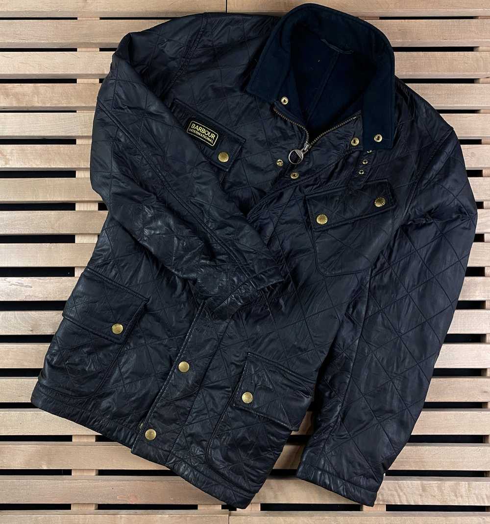 Barbour × Luxury Mens Quilted Jacket Barbour Gras… - image 1