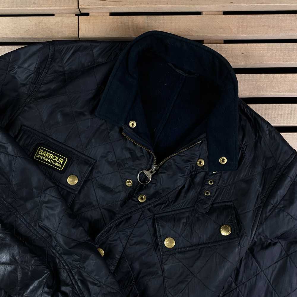 Barbour × Luxury Mens Quilted Jacket Barbour Gras… - image 2