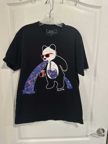 Riot Society Riot Society Puking Panda black T-shi