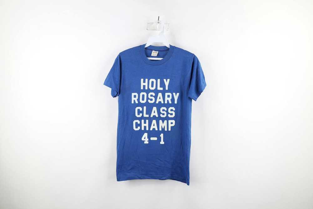 Vintage Vintage 70s Out Holy Rosary Class Champ T… - image 1