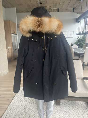 Moose Knuckles - GOLD BALLISTIC BOMBER FUR-Navy / Gold Fox Fur-L