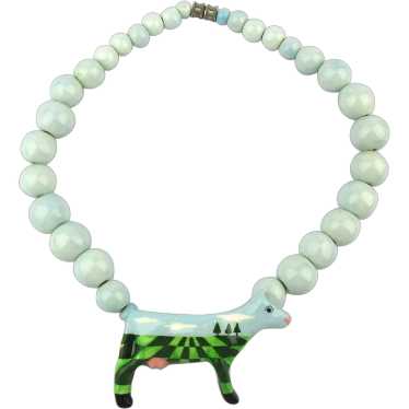 Parrot pearls deals ceramic jewelry