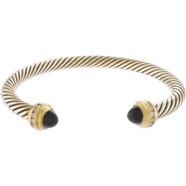 Vintage David Yurman 5mm Cable Bracelet with Diam… - image 1