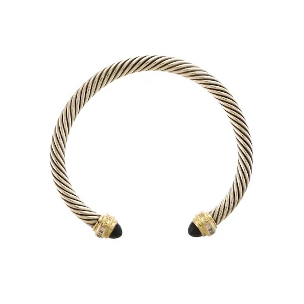 Vintage David Yurman 5mm Cable Bracelet with Diam… - image 2