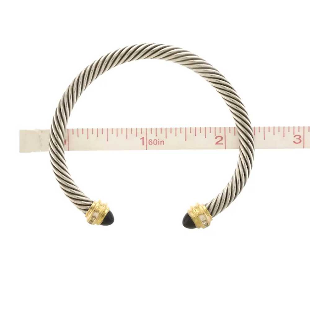 Vintage David Yurman 5mm Cable Bracelet with Diam… - image 3