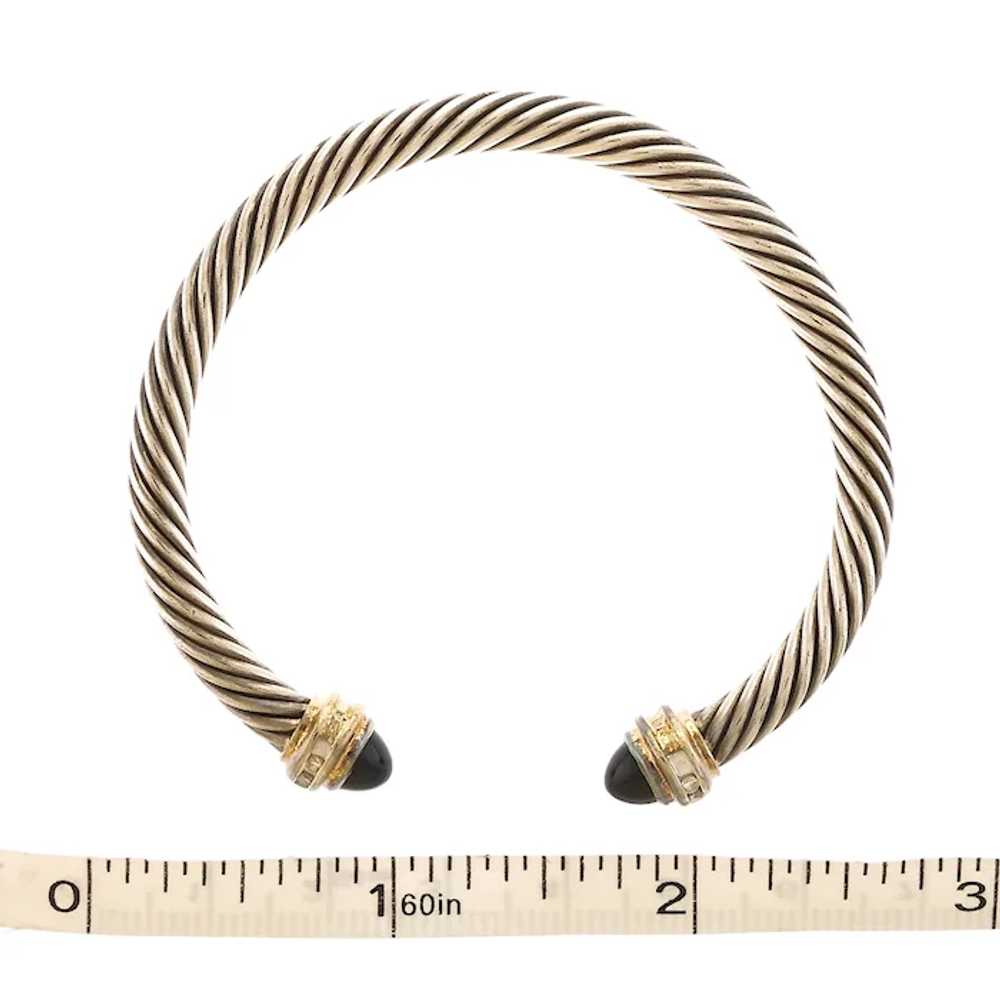 Vintage David Yurman 5mm Cable Bracelet with Diam… - image 4