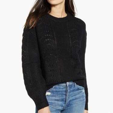 Rails Mara Openwork Crewneck Sweater - image 1