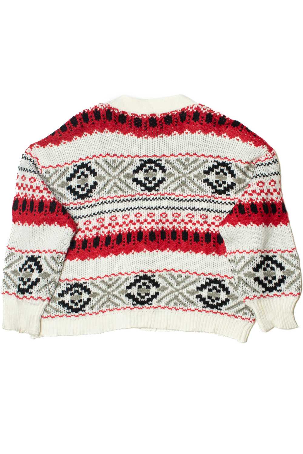 BB Dakota Geometric Pattern Cardigan Sweater - image 2