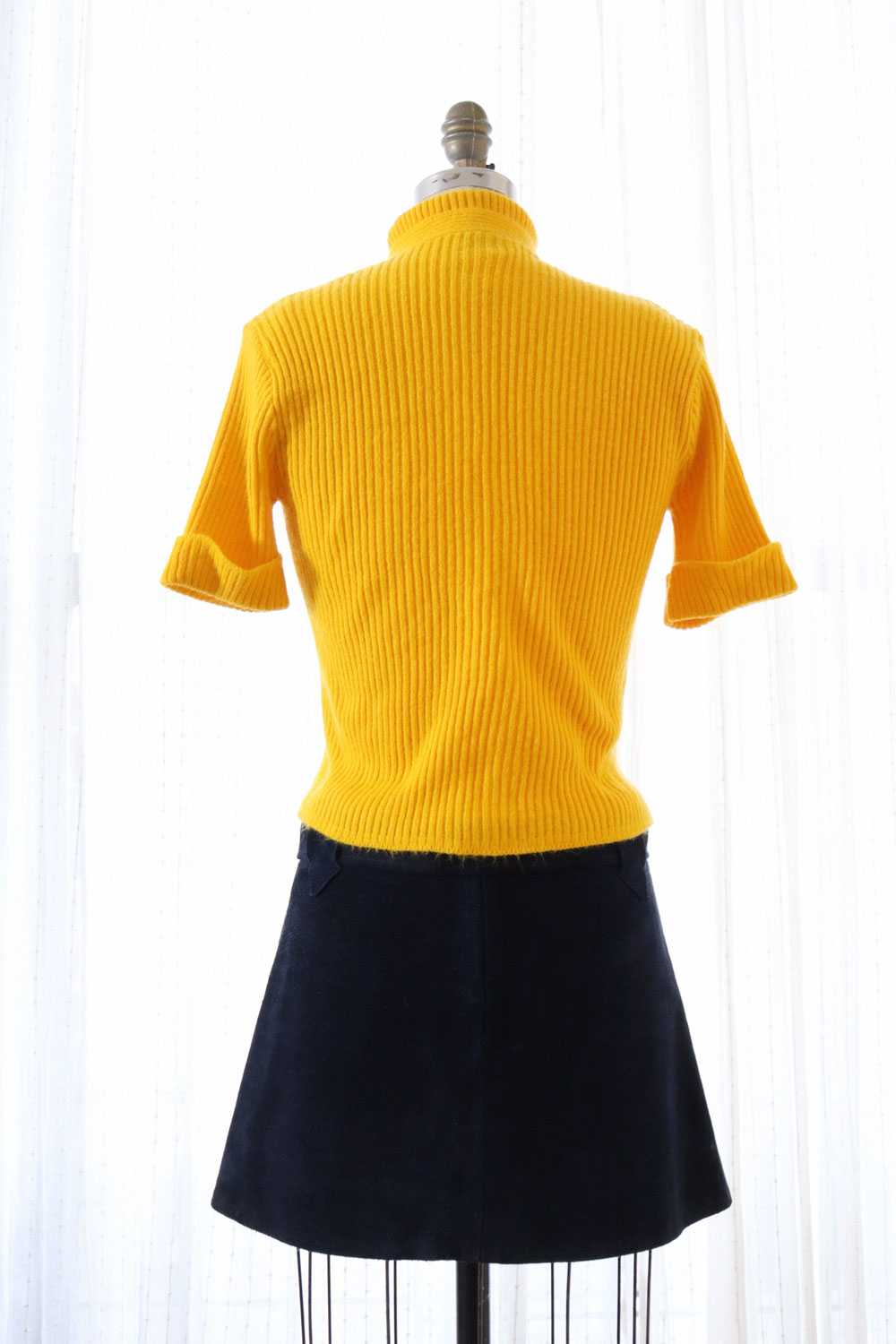 Sunshine Yellow Ribbed Twinset S/M - image 4