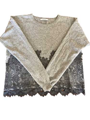 Sfizio Charcoal and Lace Sweater, L