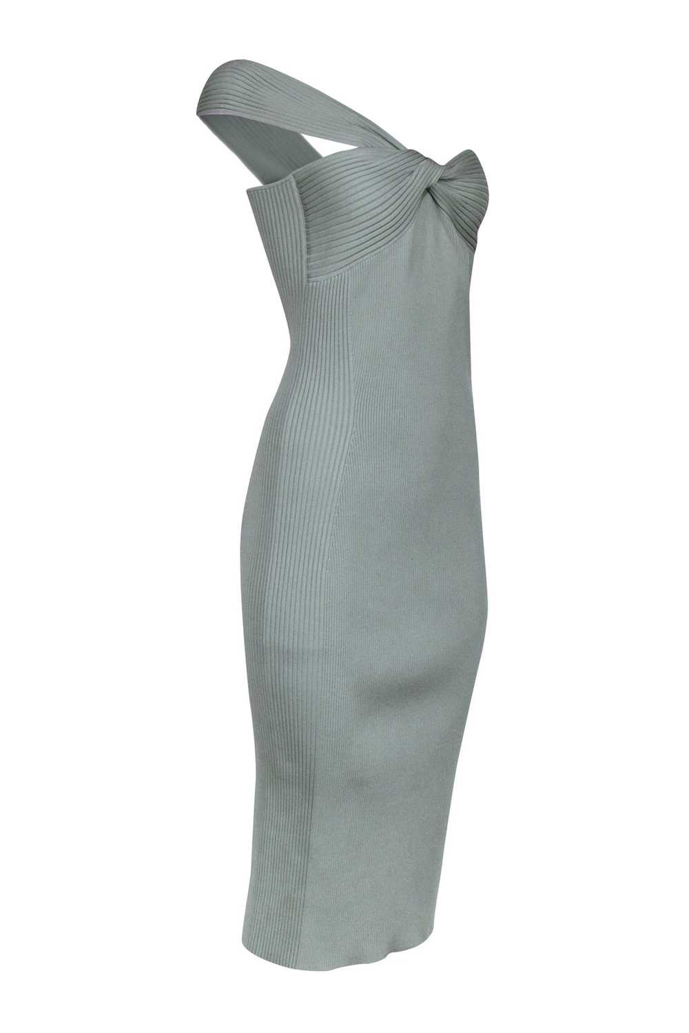 Jonathan Simkhai - Mint Green Ribbed One Shoulder… - image 2