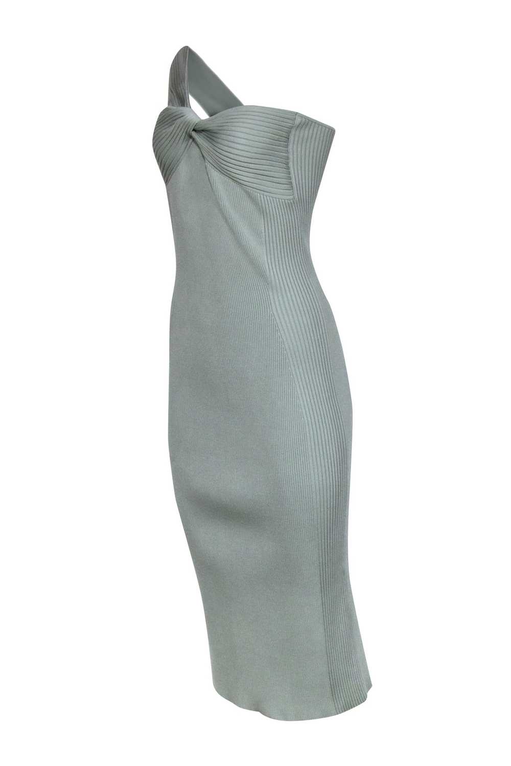 Jonathan Simkhai - Mint Green Ribbed One Shoulder… - image 3