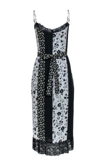 Likely - Black & White Sleeveless Multi Print Lace