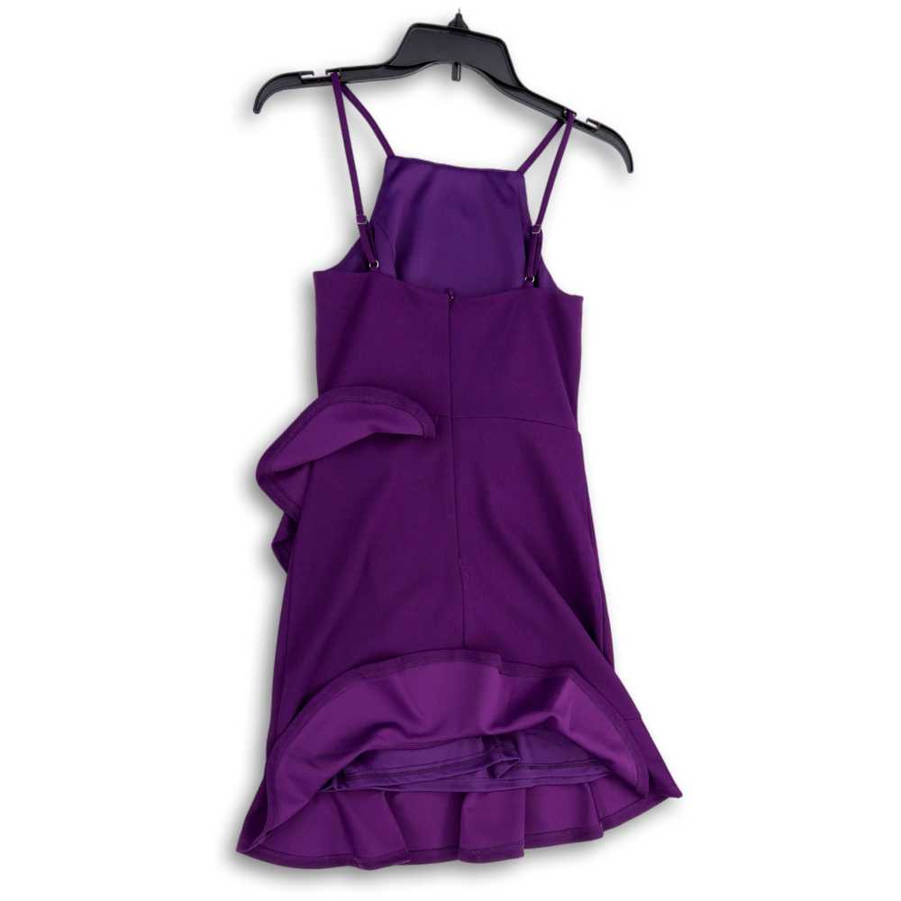 Lulus NWT Womens Purple Sleeveless Ruffle Stretch… - image 3