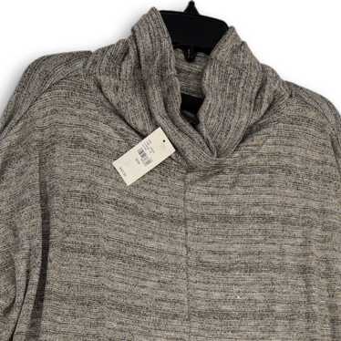 Lane Bryant NWT Womens Gray Gold Turtleneck Long … - image 1