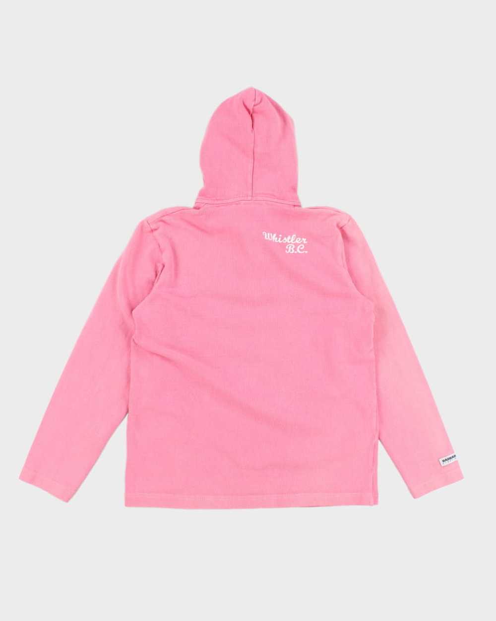 Vintage 90s Barbarian Pink Rugby Hoodie - L - image 2