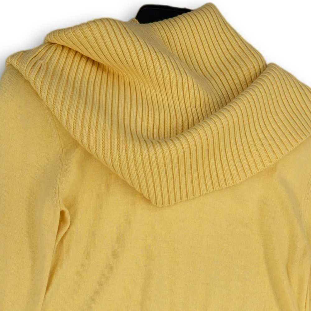 Michael Kors Womens Yellow Knitted Long Sleeve Re… - image 3