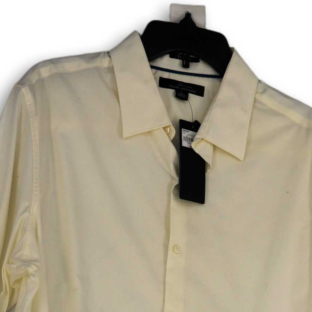 NWT Mens White Long Sleeve Spread Collar Button U… - image 3