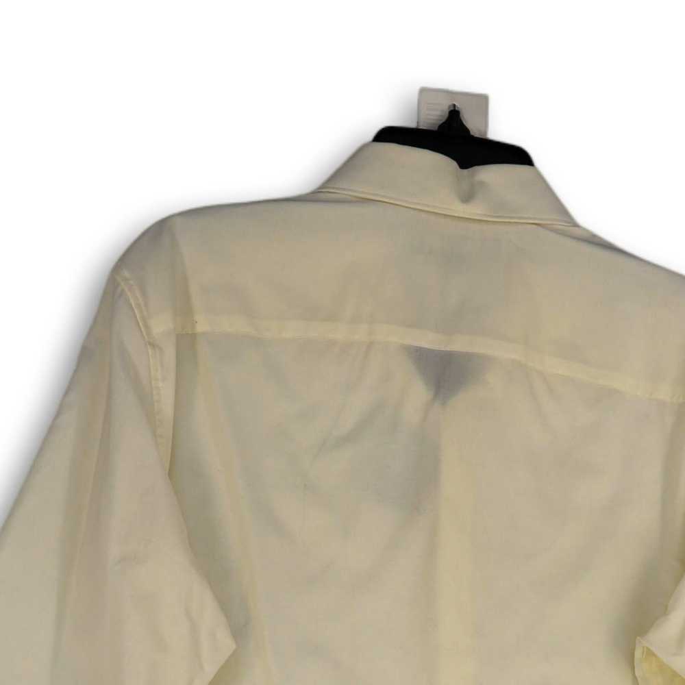 NWT Mens White Long Sleeve Spread Collar Button U… - image 4