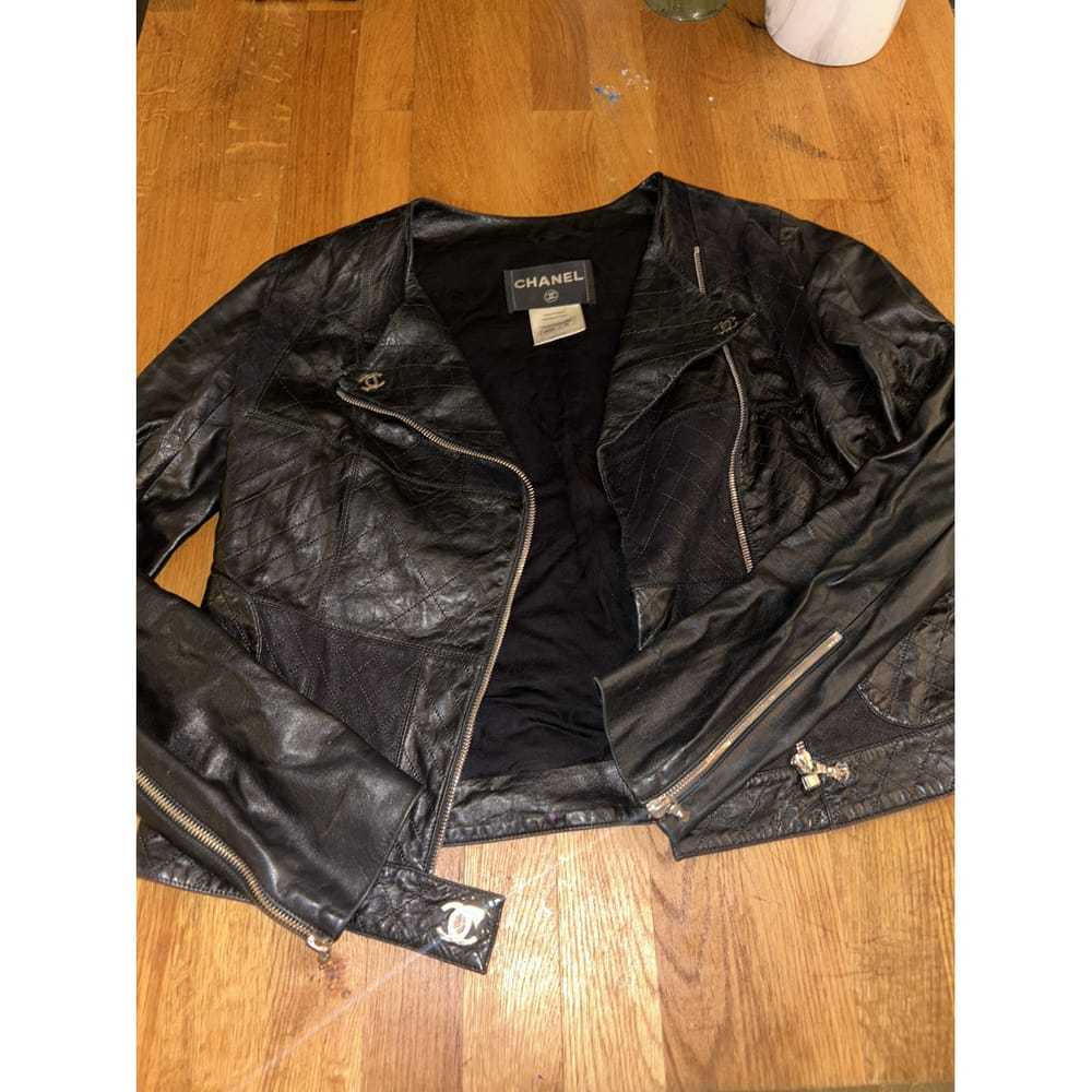 Chanel Leather biker jacket - image 5