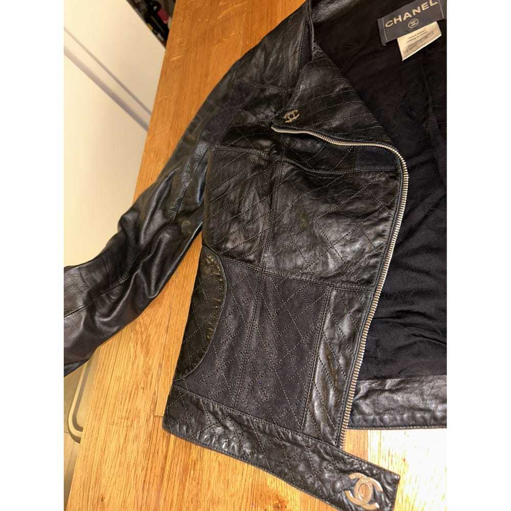 Chanel Leather biker jacket - image 6