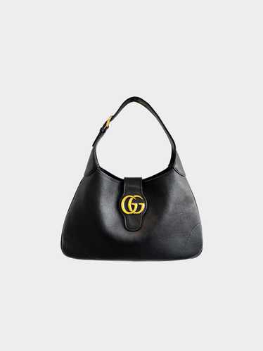 Gucci 2023 Aphrodite Black Three-Way Leather Bag
