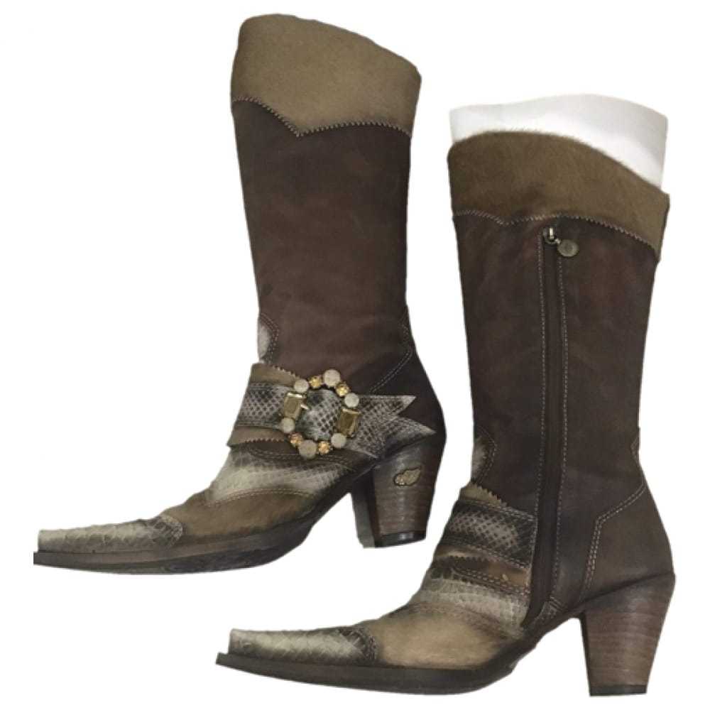 El Charro Leather cowboy boots - image 1