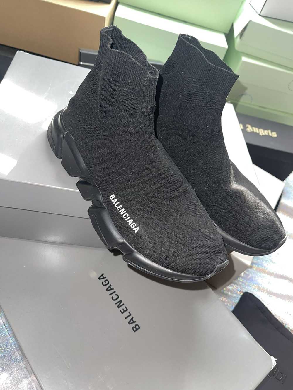 Balenciaga Balenciaga Black Speed Sneakers - image 2