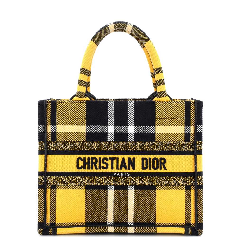 Christian Dior Book Tote Embroidered Canvas Small - image 1