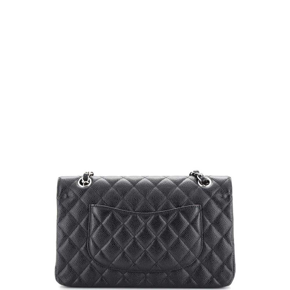 CHANEL Classic Double Flap Bag Quilted Caviar Med… - image 3