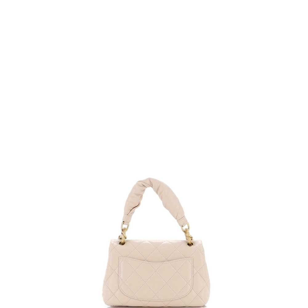 CHANEL CC Padded Top Handle Convertible Flap Bag … - image 3