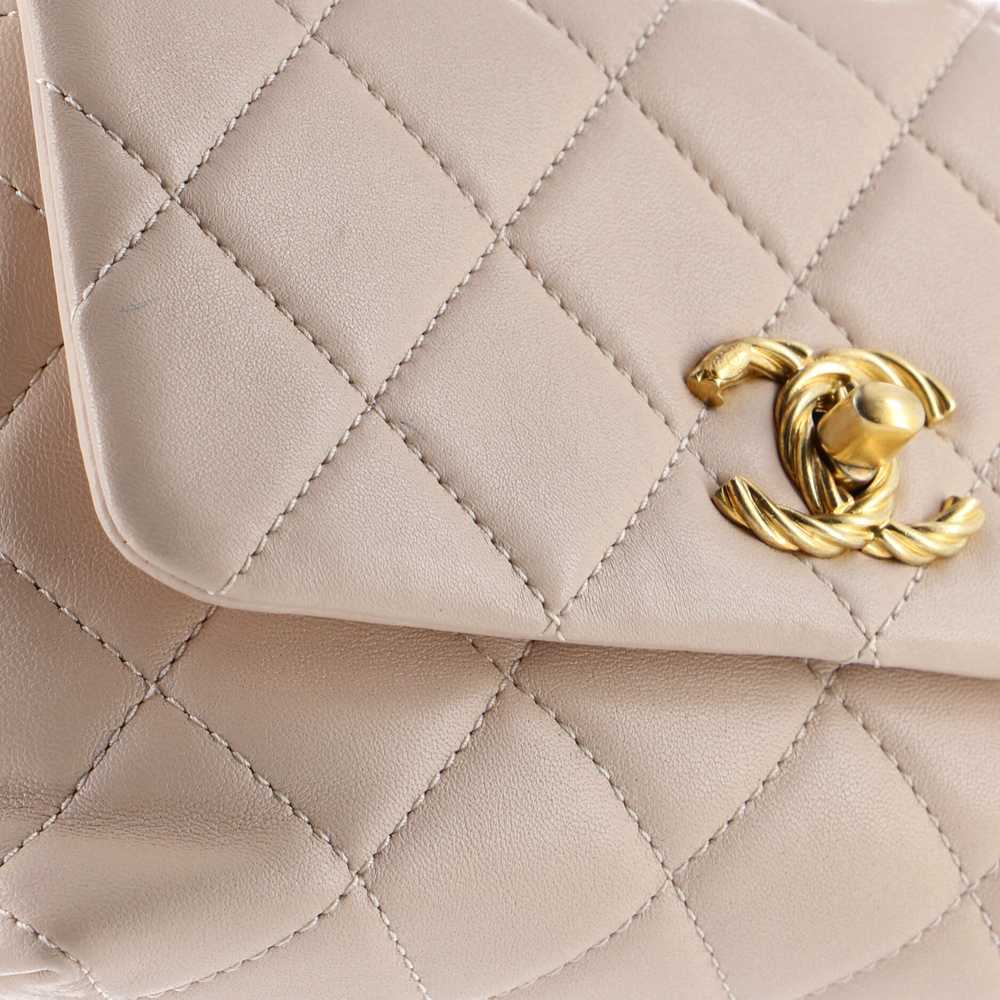 CHANEL CC Padded Top Handle Convertible Flap Bag … - image 6