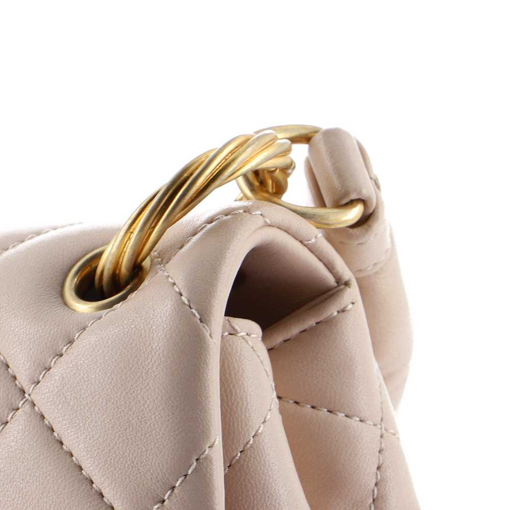 CHANEL CC Padded Top Handle Convertible Flap Bag … - image 7