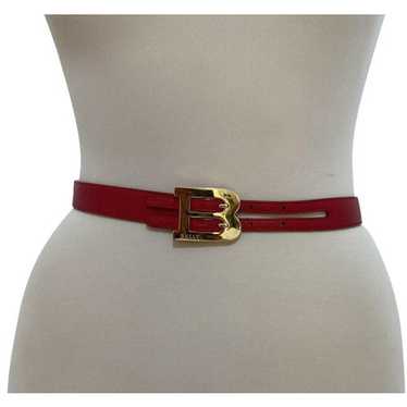 BALLY 黒 レザー ベルト トレスポ トレインスポッティング Bally belt b buckle - Gem