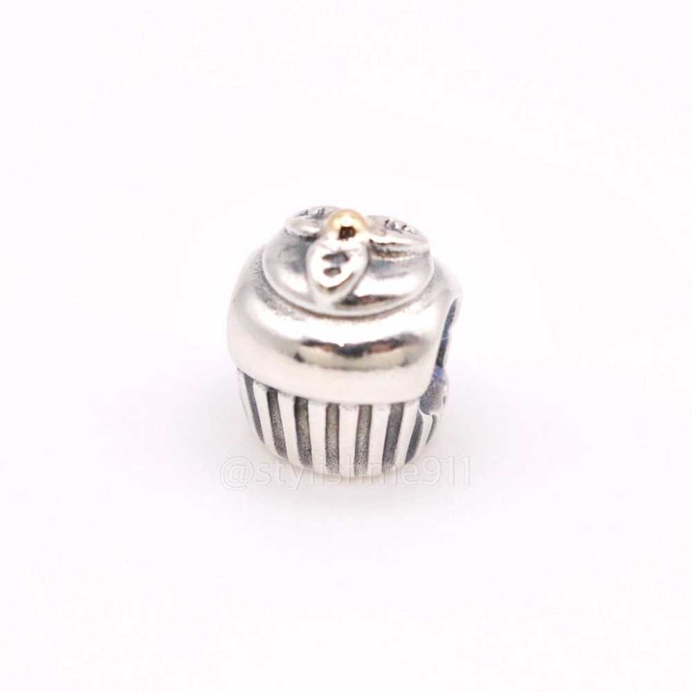 pandora PANDORA Cupcake with 14K Gold Cherry on t… - image 7