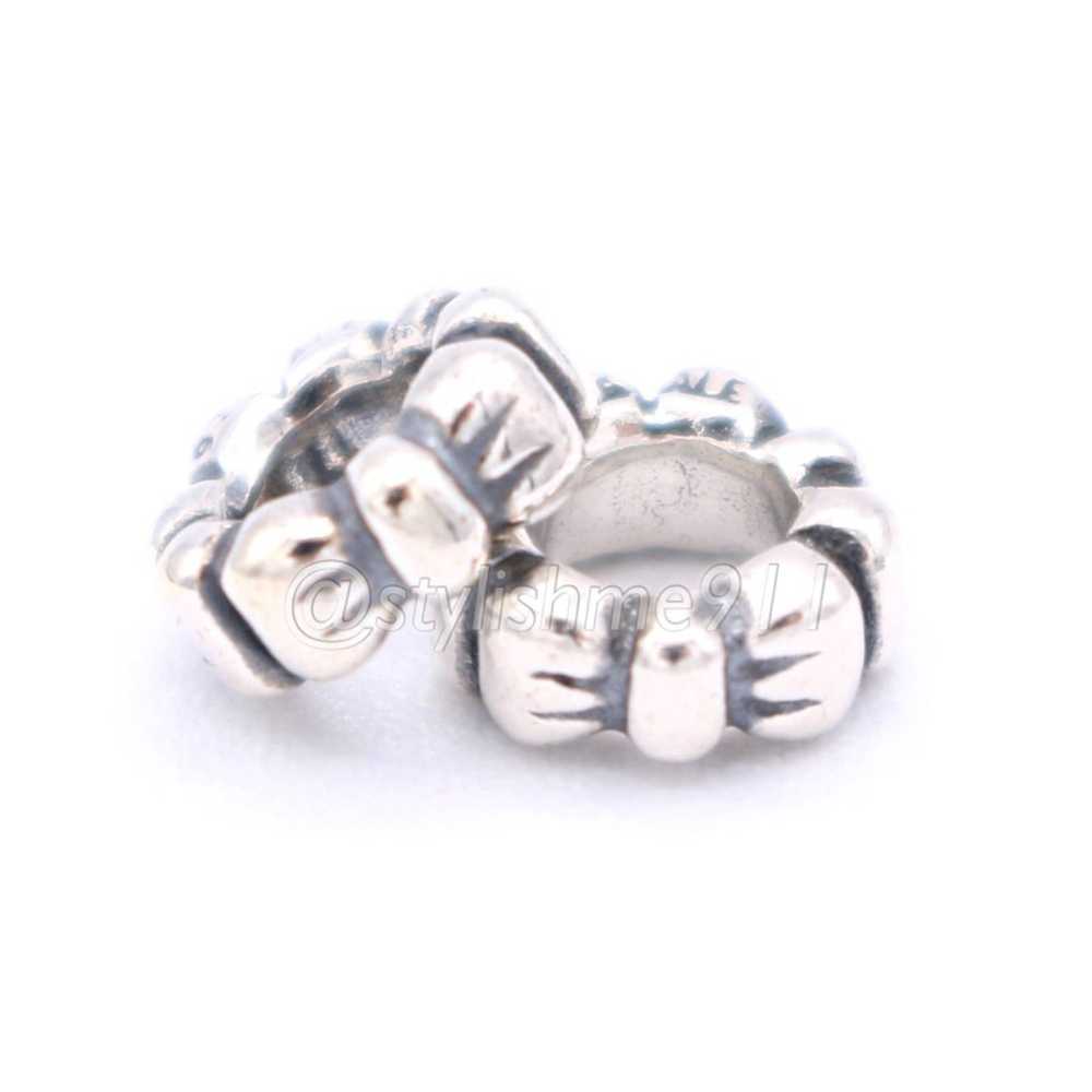 pandora Two Authentic PANDORA Bows Spacer Charm - image 1