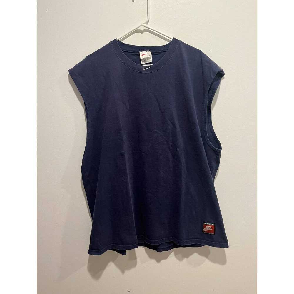 Nike 1990’s Vintage Nike Tank Top Center Swoosh S… - image 1