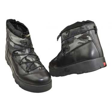 Prada Nylon Gabardine Après Ski Booties, Men, Black, Size 43/44