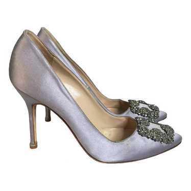 Manolo Blahnik Hangisi cloth heels - image 1