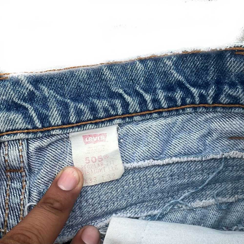 Levi's 505 Orange Levis Jeans Light Washed | Made… - image 3