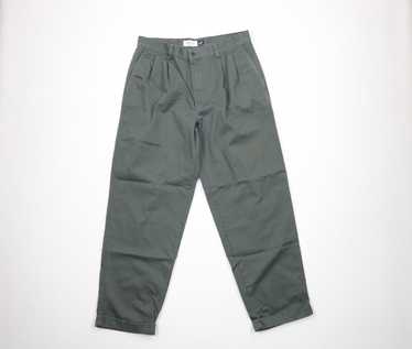 Gap Grey Solid Cord Chino Flat Front Bootcut Leg Regular Fit Pants
