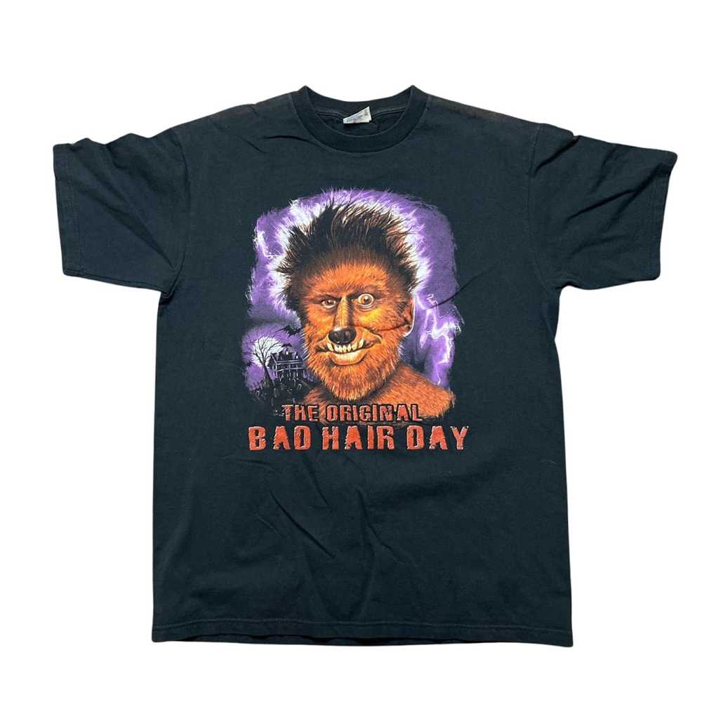 Vintage Vintage werewolf bad hair day tshirt - image 1