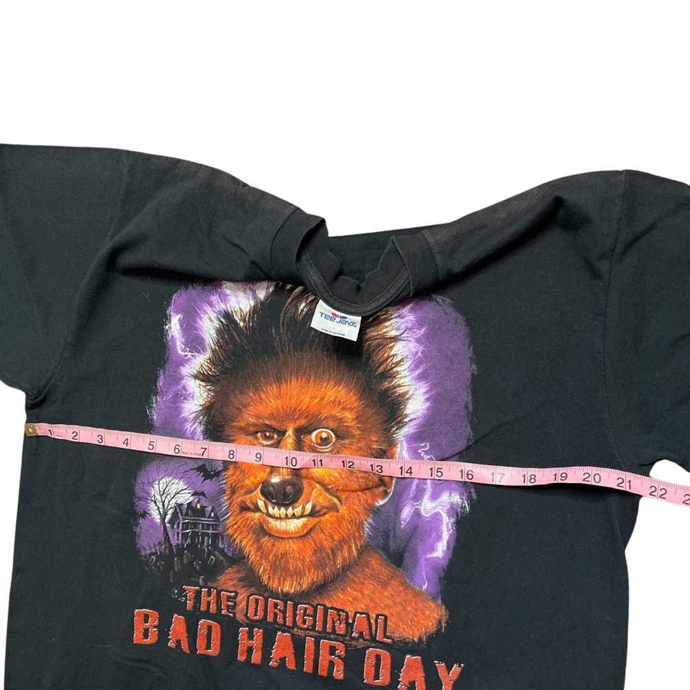 Vintage Vintage werewolf bad hair day tshirt - image 3